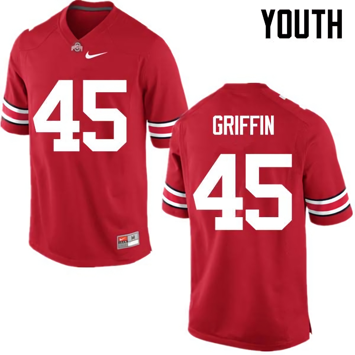 Archie Griffin Ohio State Buckeyes Youth NCAA #45 Nike Red College Stitched Football Jersey BCH8256AM